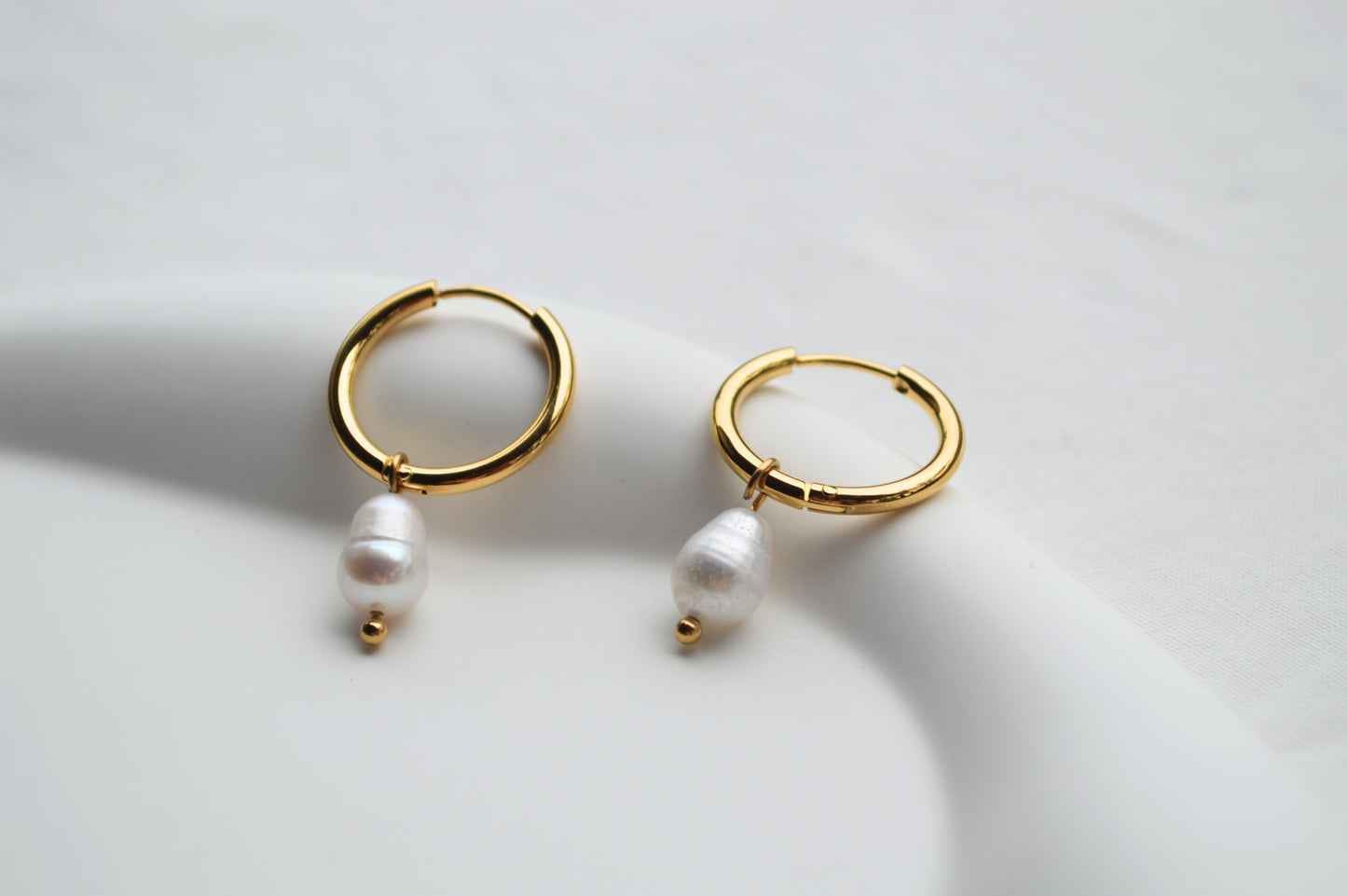 Pearl Hoop earrings