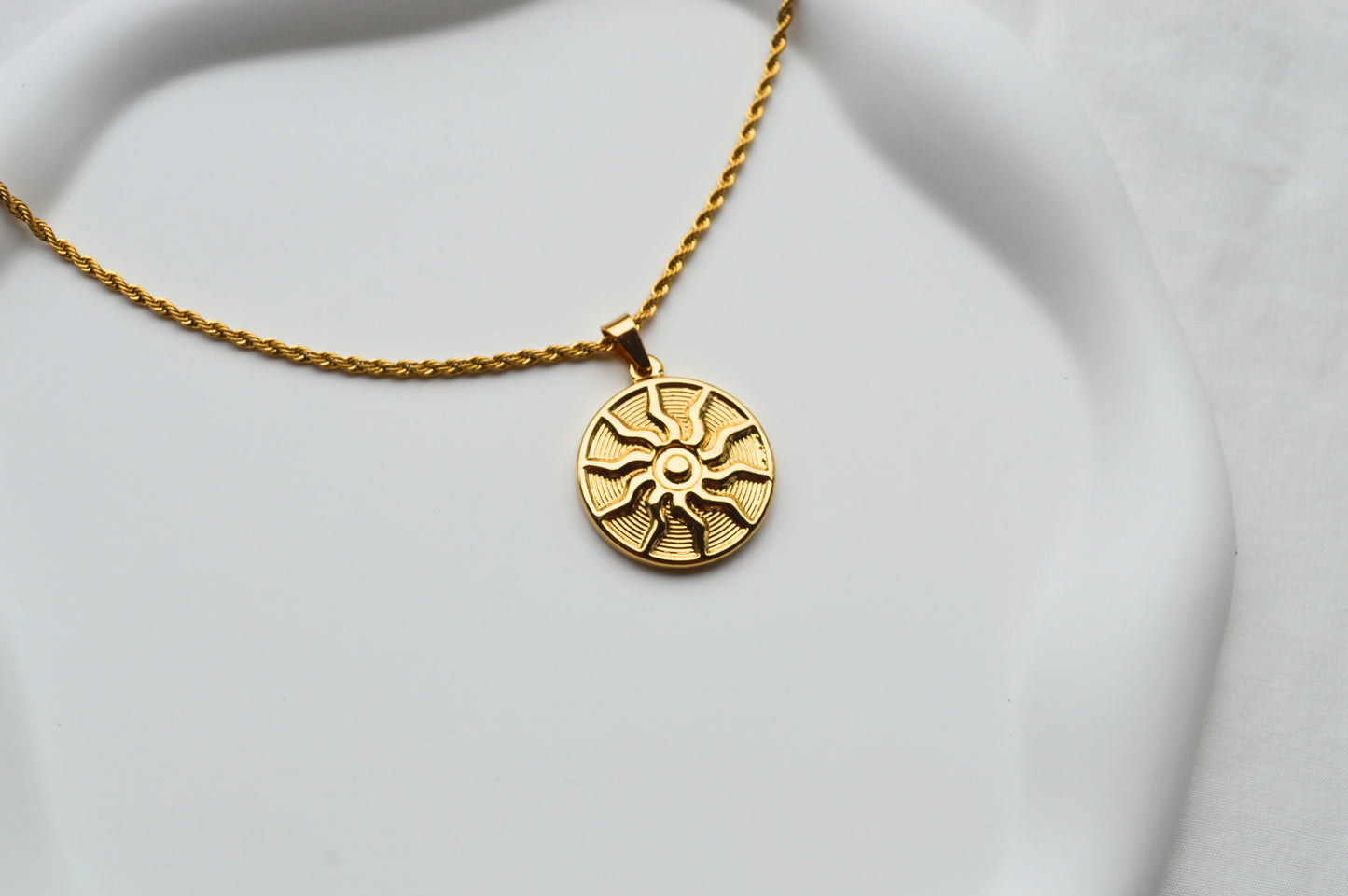 Sunflower necklace