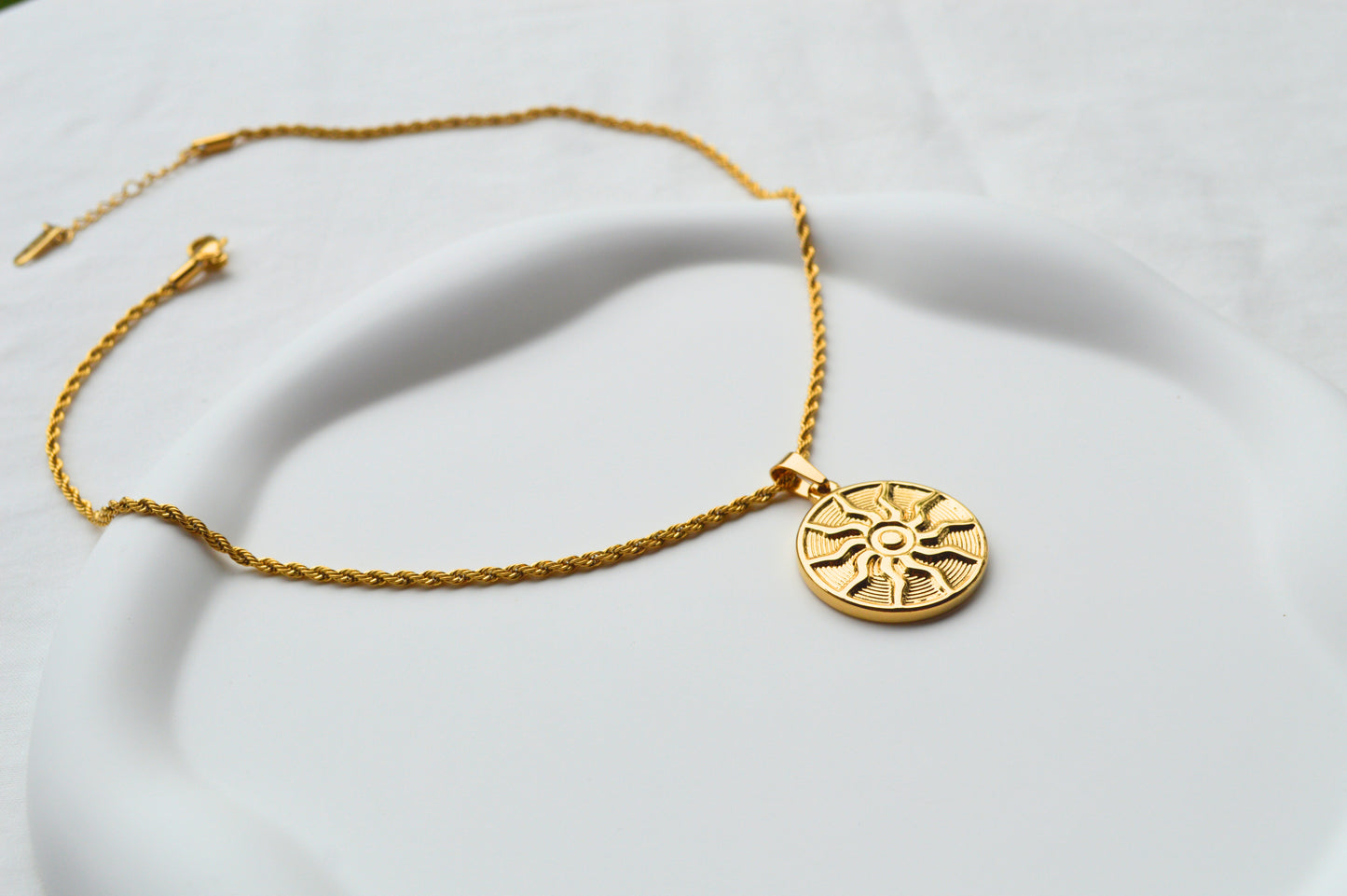 Sunflower necklace